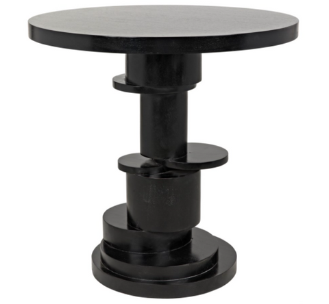 Hugo Modern Drum Block Center Accent Table