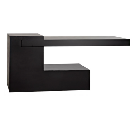 Timeless Minimalist C-Shape Metal Console for Entryway