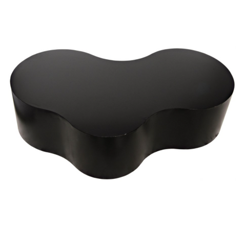 Timeless Minimalist Modern Freeform Drum Coffee Table