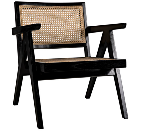 James Timeless Minimalist Scandinavian Slat Back Accent Chair