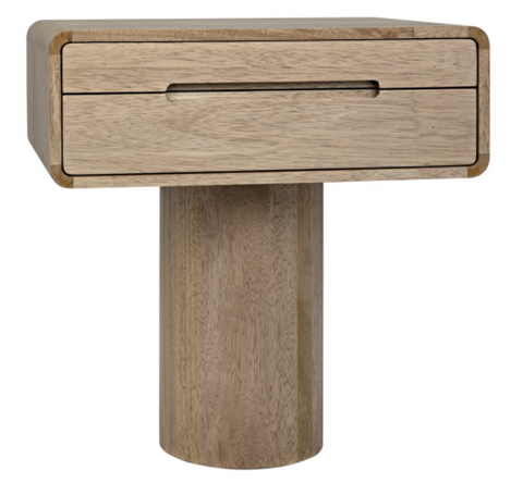 Langford Modern Minimalist Center Table with Drum Base