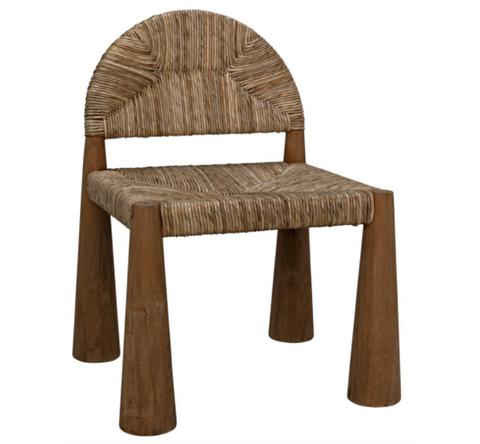 Laredo Nature-Driven Modernist Teak Dining Side Chair