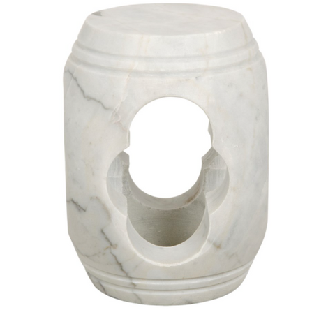 Legend Marble Cylinder Drum Modern Stool