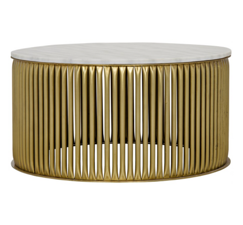 Lenox Deco Round Art Deco Coffee Table