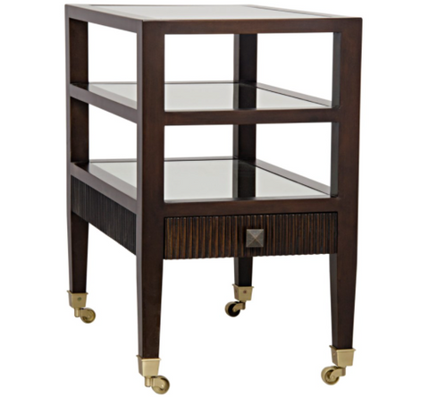 Contemporary Rectangle Storage with Casters