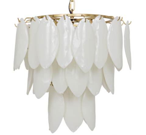 Lotus Ambient Tiered Organic Chandelier Ceiling Light