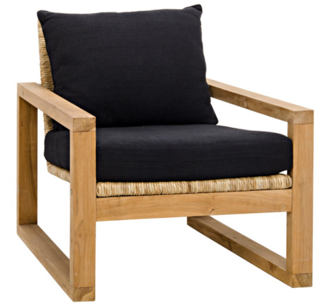 Martin Nature-Driven Modernist Teak Upholstered Armchair