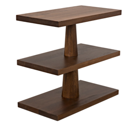 Artful Traditionalist Modern Handcrafted Tiered Center Table