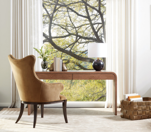 Global Views Ives Deco Timeless Minimalist Art Deco Writing Desk - 60 W