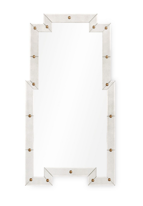 Art Deco Antique Ornate Framed Novelty Accent Wall Mirror