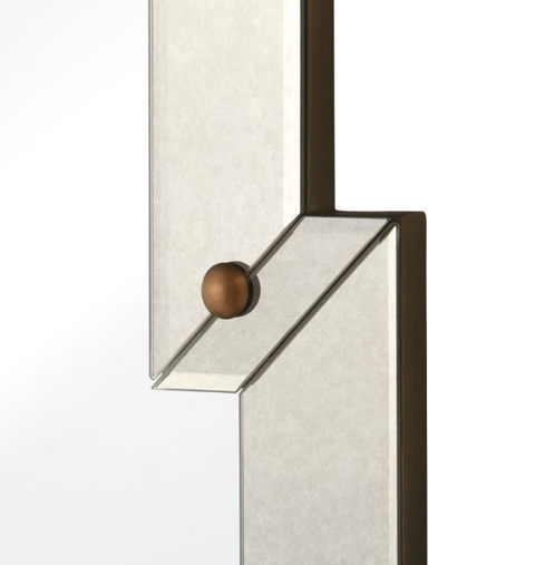 Art Deco Antique Ornate Framed Novelty Accent Wall Mirror