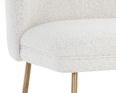 Timeless Minimalist Barrel Back Upholstered Counter Stool