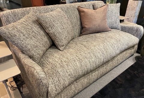 Bernard Heathered Linen Standard Sofa with Armrests