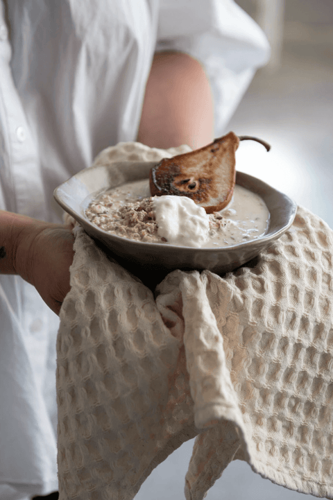 The Lifestyle Lab Textured Waffle Kitchen Towel Set - Set of 3