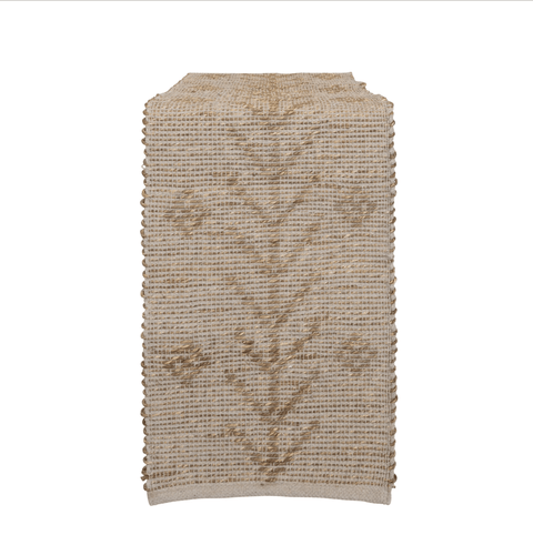 Tabletop Essentials Organic Rustic Rectangular Print Table Runner