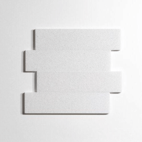 Crystal White 3"x12" Polished Marble Tile