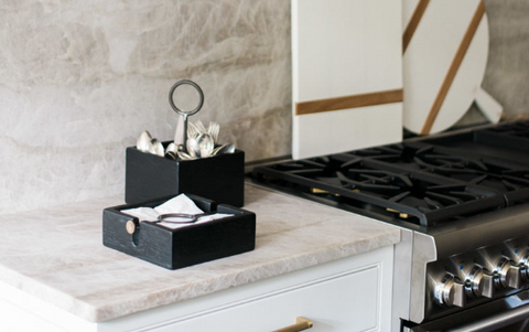 Modern Rustic Solid Iron Wood Serveware Accessory