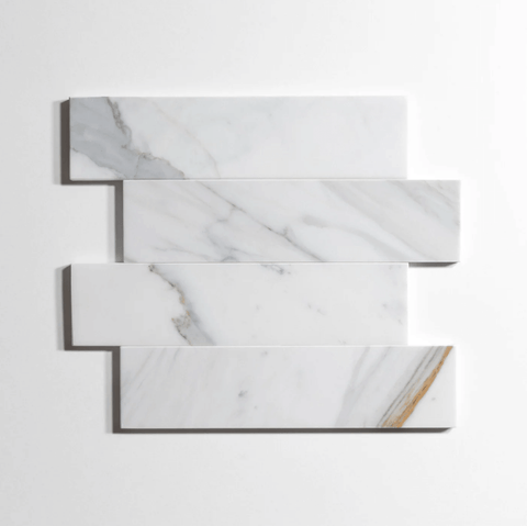 Calacatta 3"x12" Polished Marble Tile