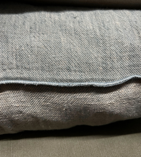 MAISON DE VACANCES Monochromatic Minimalist Euro Square Linen Throw Pillow - 26X 26