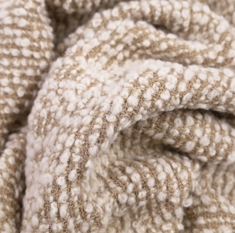 Uniq'uity Bubley Crochet Afgan with Fringe Organic Throw - 69 x 51