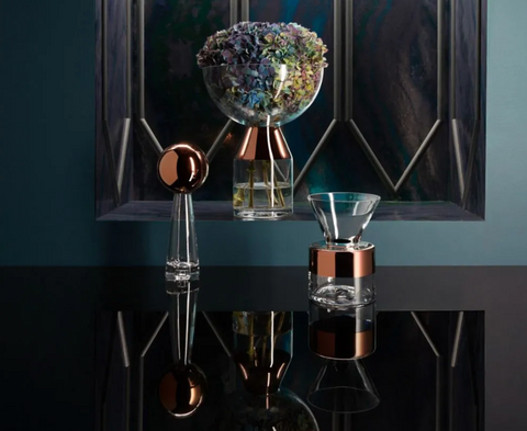 Decorating Essentials Hand Painted Bowl Vase Contemporary Vase