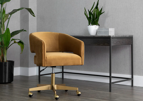 Timeless Minimalist Barrel Design Upholstered Office & Gaming Chair