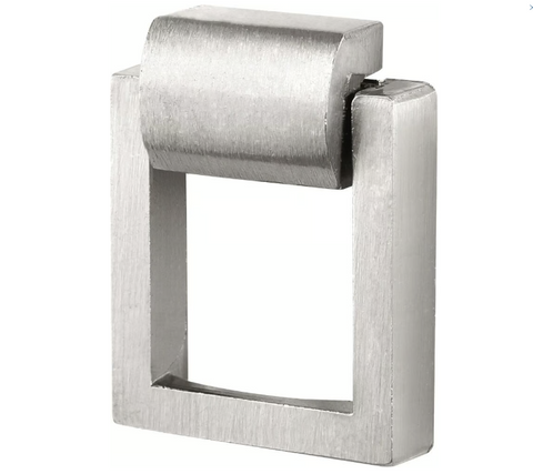 Modern Brushed Metal Rectangle Drawer Pull for Contemporary Spaces