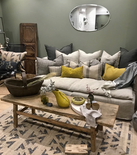 Global Eclecticist Bohemian Symmetrical Floor Sofa