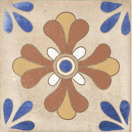 Caribbean Deco Matte Ceamic Tile 8"x8"