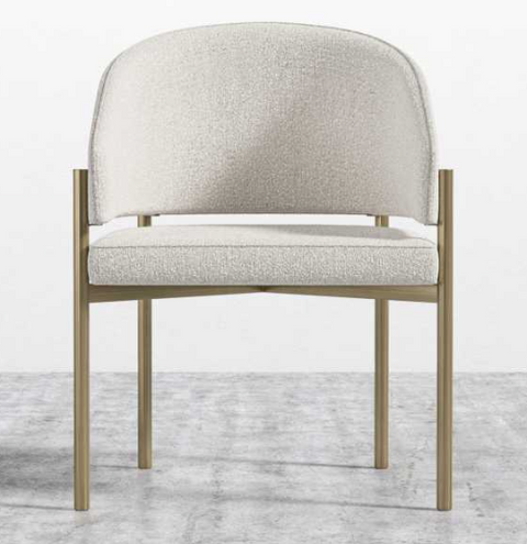 Solana Timeless Minimalist Upholstered Dining Armchair