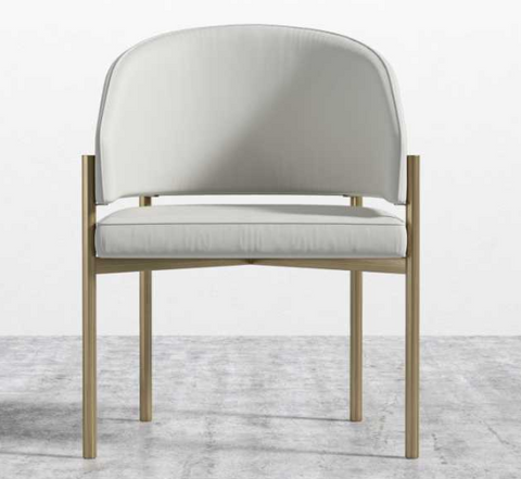Solana Timeless Minimalist Upholstered Dining Armchair
