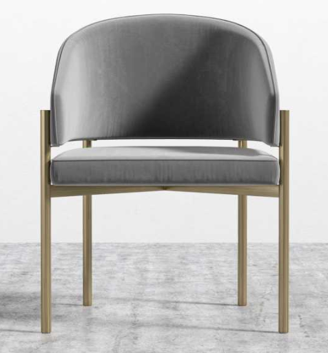 Solana Timeless Minimalist Upholstered Dining Armchair