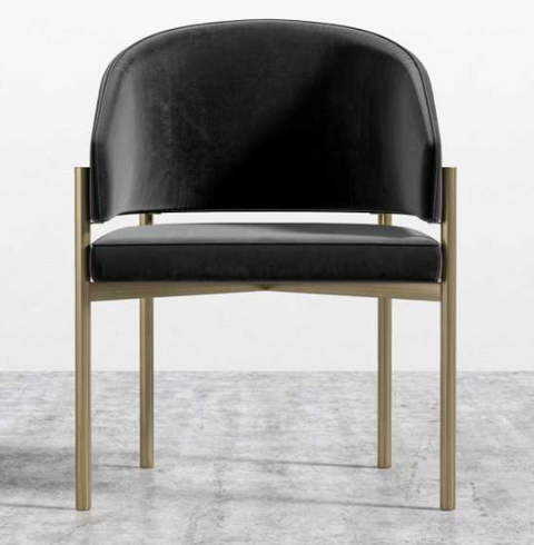 Solana Timeless Minimalist Upholstered Dining Armchair