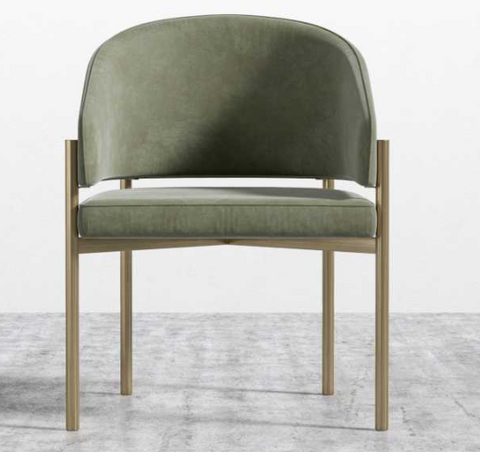 Solana Timeless Minimalist Upholstered Dining Armchair
