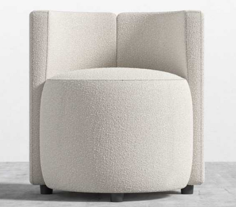 Nova Timeless Minimalist Upholstered Barrel Lounge Chair