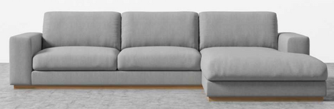 Noah Chaise Sectional Modern Felt Sofa