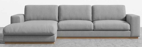 Noah Chaise Sectional Modern Felt Sofa