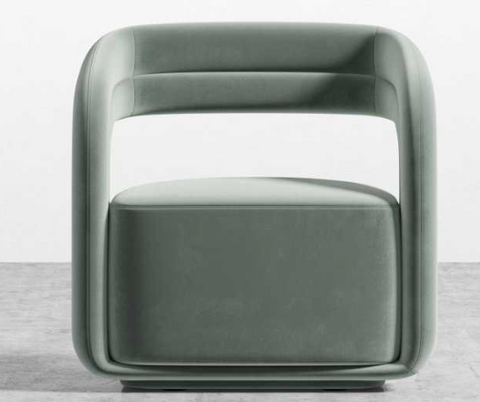 Mia Timeless Minimalist Modern Velvet Barrel Lounge Chair