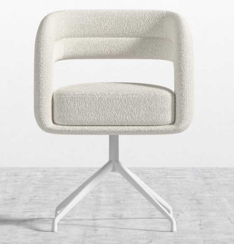 Mia Timeless Minimalist Dining Armchair with High Back