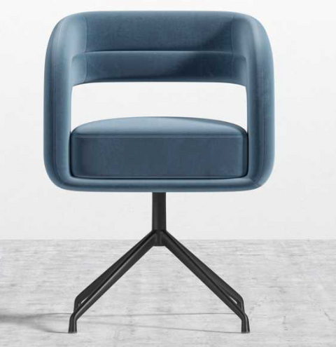 Mia Timeless Minimalist Modern Velvet Dining Armchair