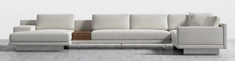 Dresden Contemporary Modular Sectional Sofa with Padded Cushions