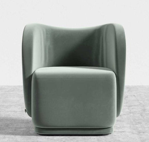 Diane Timeless Minimalist Modern Velvet Lounge Chair