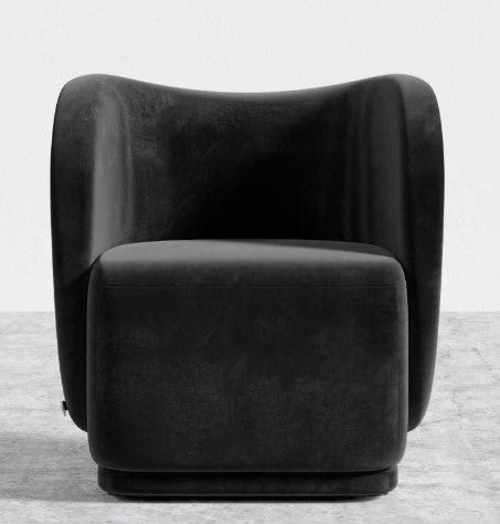 Diane Timeless Minimalist Barrel Back Slipper Lounge Chair