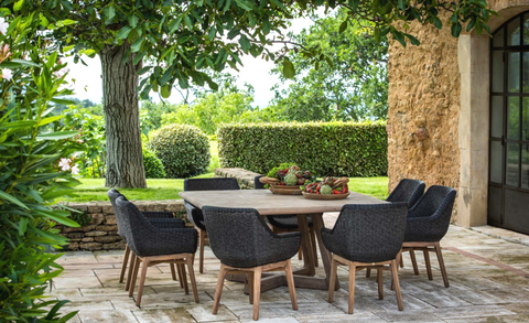 Scandinavian Curved Barrel Armchair for Outdoor Living