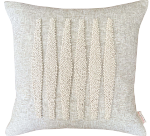 Powered by People Artful Traditionalist Bohemian Embroidery Cotton Accent Pillow - 20 x 20