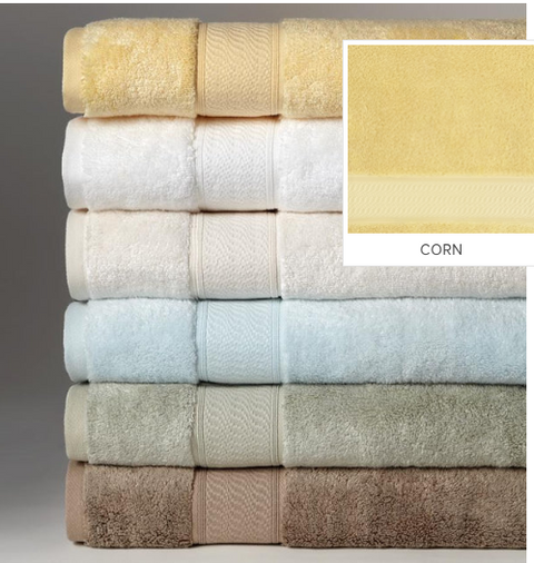 Plush Soft Solid Fingertip Towel with Dobby Border