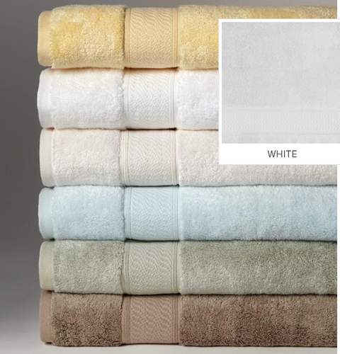 Plush Soft Solid Fingertip Towel with Dobby Border