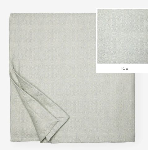 Traditional Floral Stitched Cotton Shams