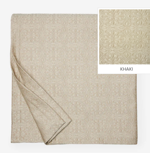 Traditional Floral Stitched Cotton Shams