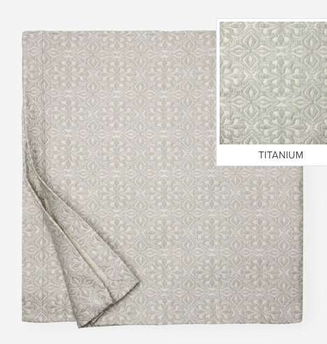 Traditional Floral Stitched Cotton Shams